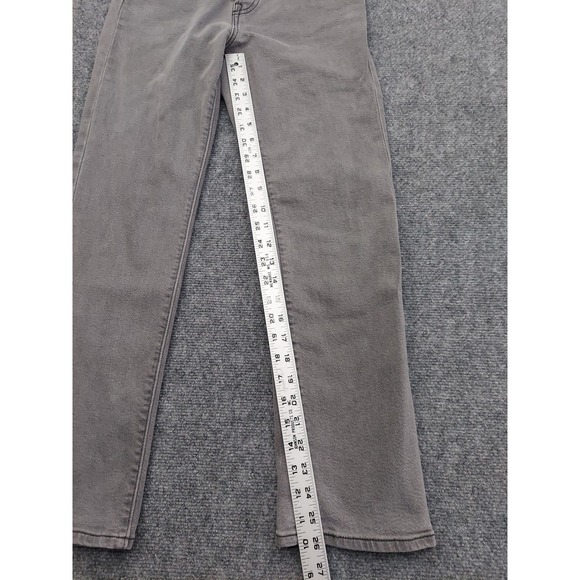 Levis Wedgie Straight Jeans Womens 27x28 Gray Stretch Mid Rise Denim - Picture 7 of 13